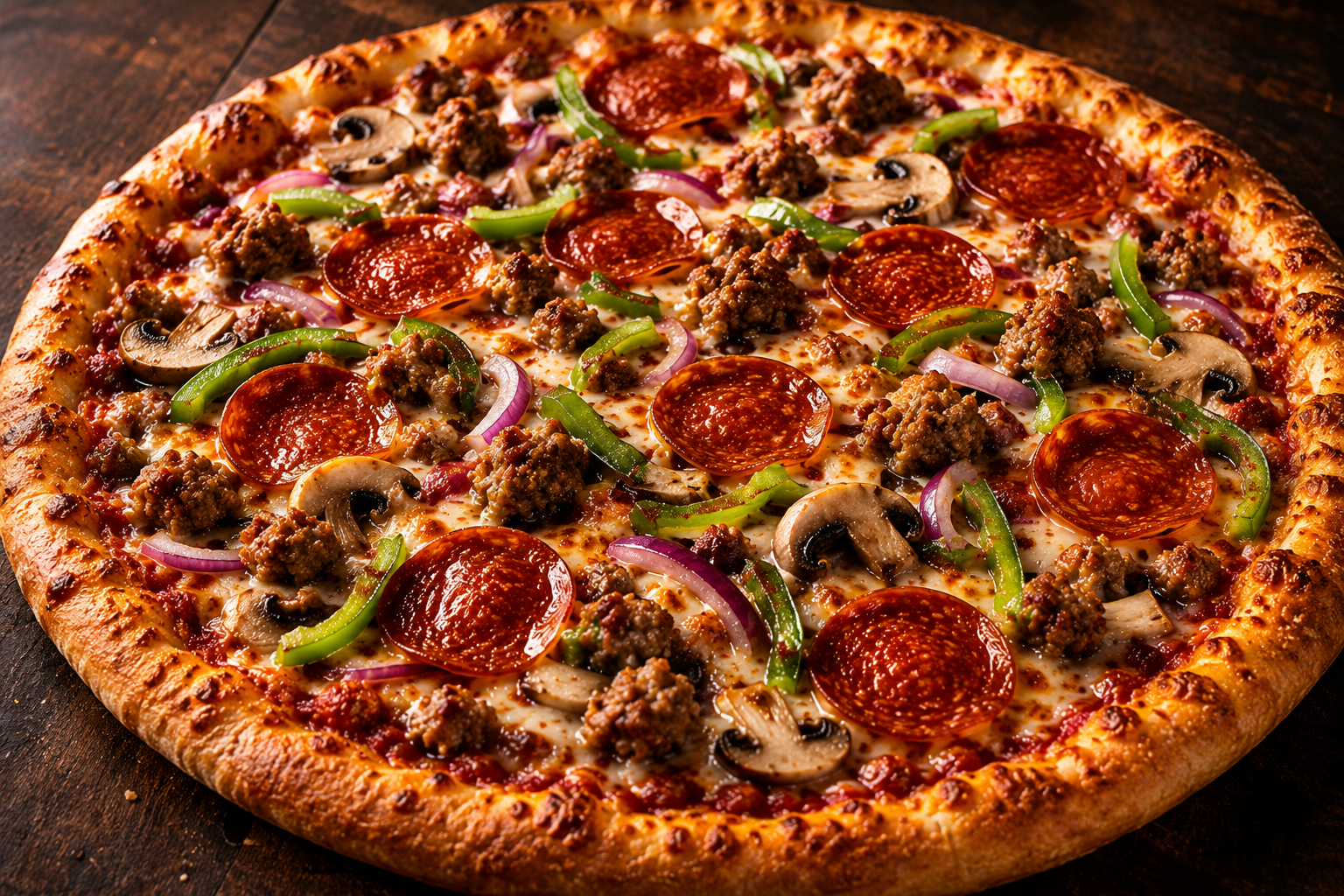 THREE TOPPING PIZZA ONLY $11.95