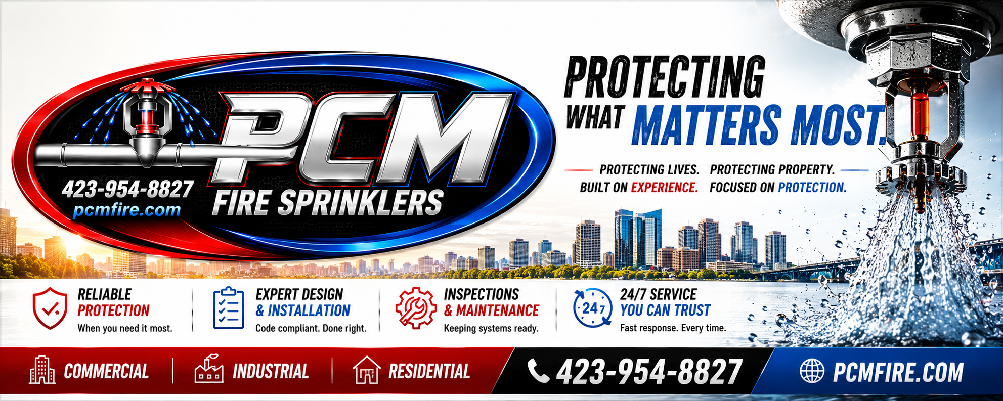 PCM FIRE SPRINKLERS