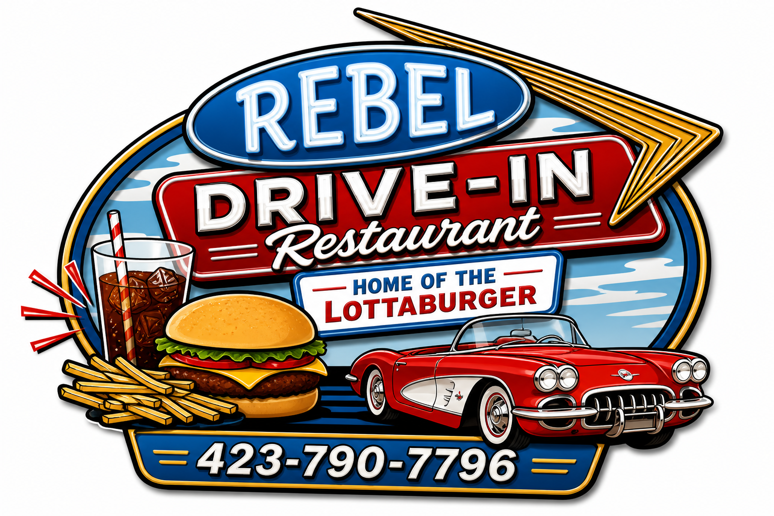 Rebel Drive-In logo