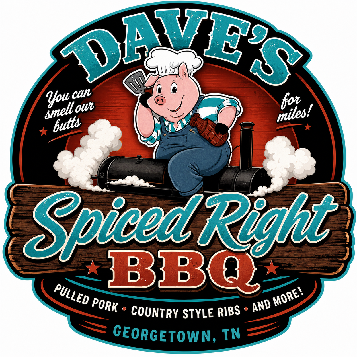 Dave's Spiced Right BBQ logo